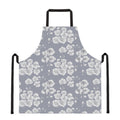 Drawing Orchid Pattern Print Apron