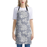 Drawing Orchid Pattern Print Apron