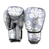 Drawing Orchid Pattern Print Boxing Gloves