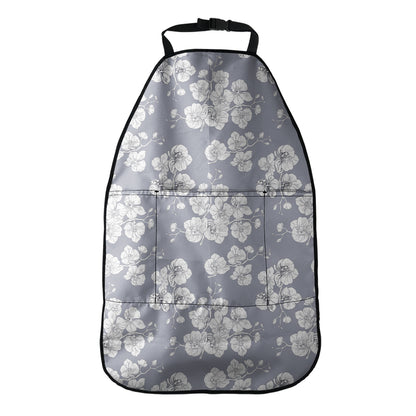 Drawing Orchid Pattern Print Car Seat Organizers