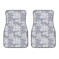 Drawing Orchid Pattern Print Front Car Floor Mats
