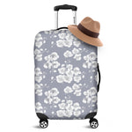 Drawing Orchid Pattern Print Luggage Cover