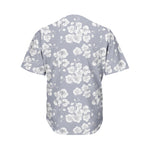 Drawing Orchid Pattern Print Men's Baseball Jersey