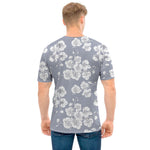 Drawing Orchid Pattern Print Men's T-Shirt