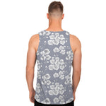 Drawing Orchid Pattern Print Men's Tank Top