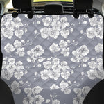 Drawing Orchid Pattern Print Pet Car Back Seat Cover