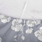 Drawing Orchid Pattern Print Sofa Cover