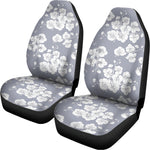 Drawing Orchid Pattern Print Universal Fit Car Seat Covers