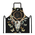 Dreamcatcher Deer Skull Print Apron
