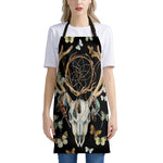 Dreamcatcher Deer Skull Print Apron