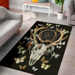 Dreamcatcher Deer Skull Print Area Rug