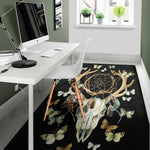 Dreamcatcher Deer Skull Print Area Rug