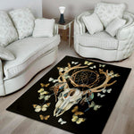 Dreamcatcher Deer Skull Print Area Rug