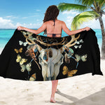 Dreamcatcher Deer Skull Print Beach Sarong Wrap