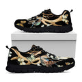 Dreamcatcher Deer Skull Print Black Running Shoes