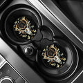 Dreamcatcher Deer Skull Print Car Coasters
