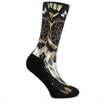 Dreamcatcher Deer Skull Print Crew Socks