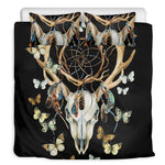 Dreamcatcher Deer Skull Print Duvet Cover Bedding Set