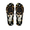 Dreamcatcher Deer Skull Print Flip Flops