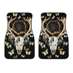 Dreamcatcher Deer Skull Print Front Car Floor Mats