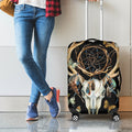 Dreamcatcher Deer Skull Print Luggage Cover