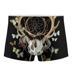 Dreamcatcher Deer Skull Print Men's Boxer Briefs
