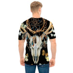 Dreamcatcher Deer Skull Print Men's T-Shirt