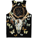 Dreamcatcher Deer Skull Print Men's Tank Top