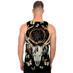 Dreamcatcher Deer Skull Print Men's Tank Top