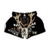 Dreamcatcher Deer Skull Print Muay Thai Boxing Shorts