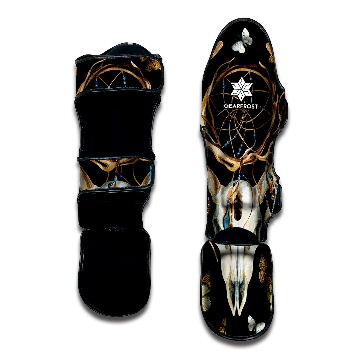 Dreamcatcher Deer Skull Print Muay Thai Shin Guard