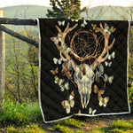 Dreamcatcher Deer Skull Print Quilt