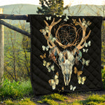 Dreamcatcher Deer Skull Print Quilt