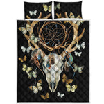 Dreamcatcher Deer Skull Print Quilt Bed Set