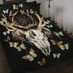 Dreamcatcher Deer Skull Print Quilt Bed Set