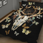 Dreamcatcher Deer Skull Print Quilt Bed Set