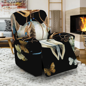 Dreamcatcher Deer Skull Print Recliner Slipcover