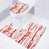 Dripping Blood Print 3 Piece Bath Mat Set