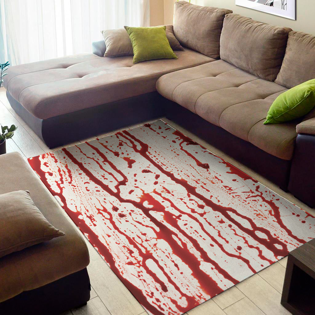 Dripping Blood Print Area Rug