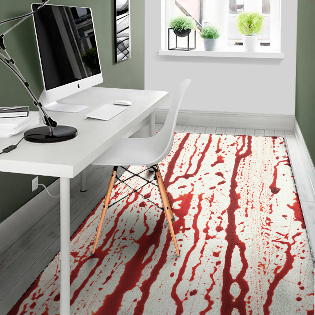 Dripping Blood Print Area Rug