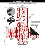 Dripping Blood Print Armchair Protector