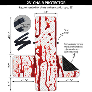 Dripping Blood Print Armchair Protector