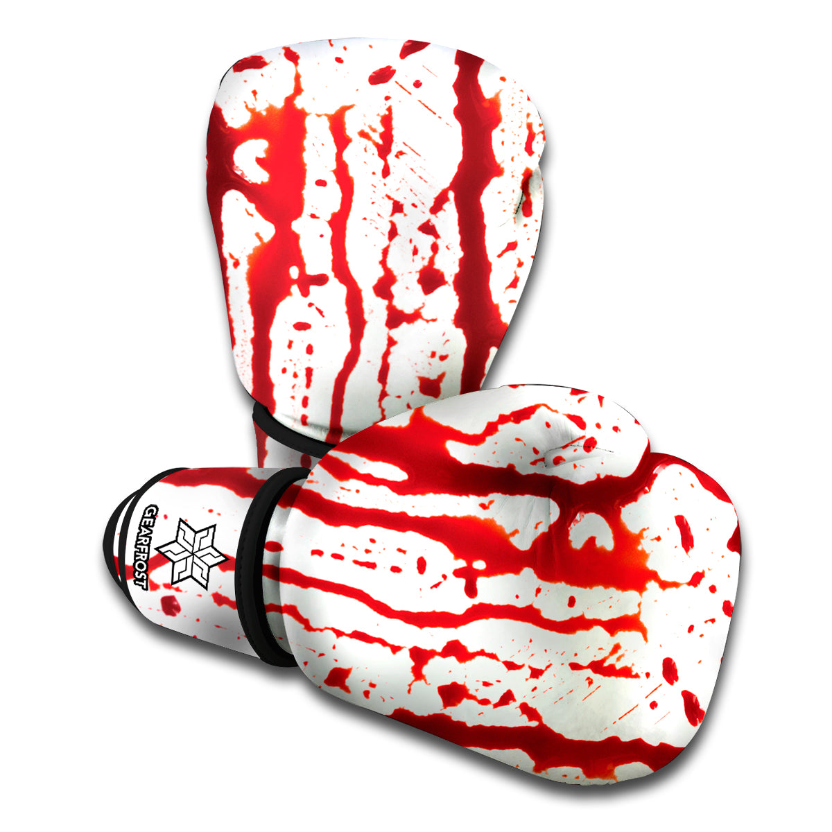 Dripping Blood Print Boxing Gloves