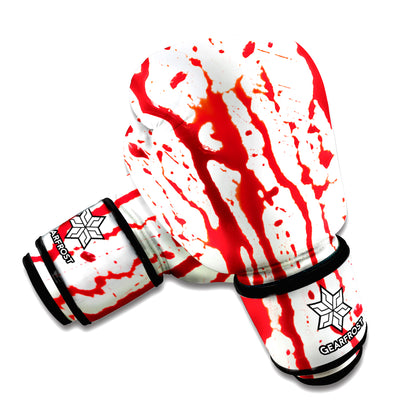 Dripping Blood Print Boxing Gloves