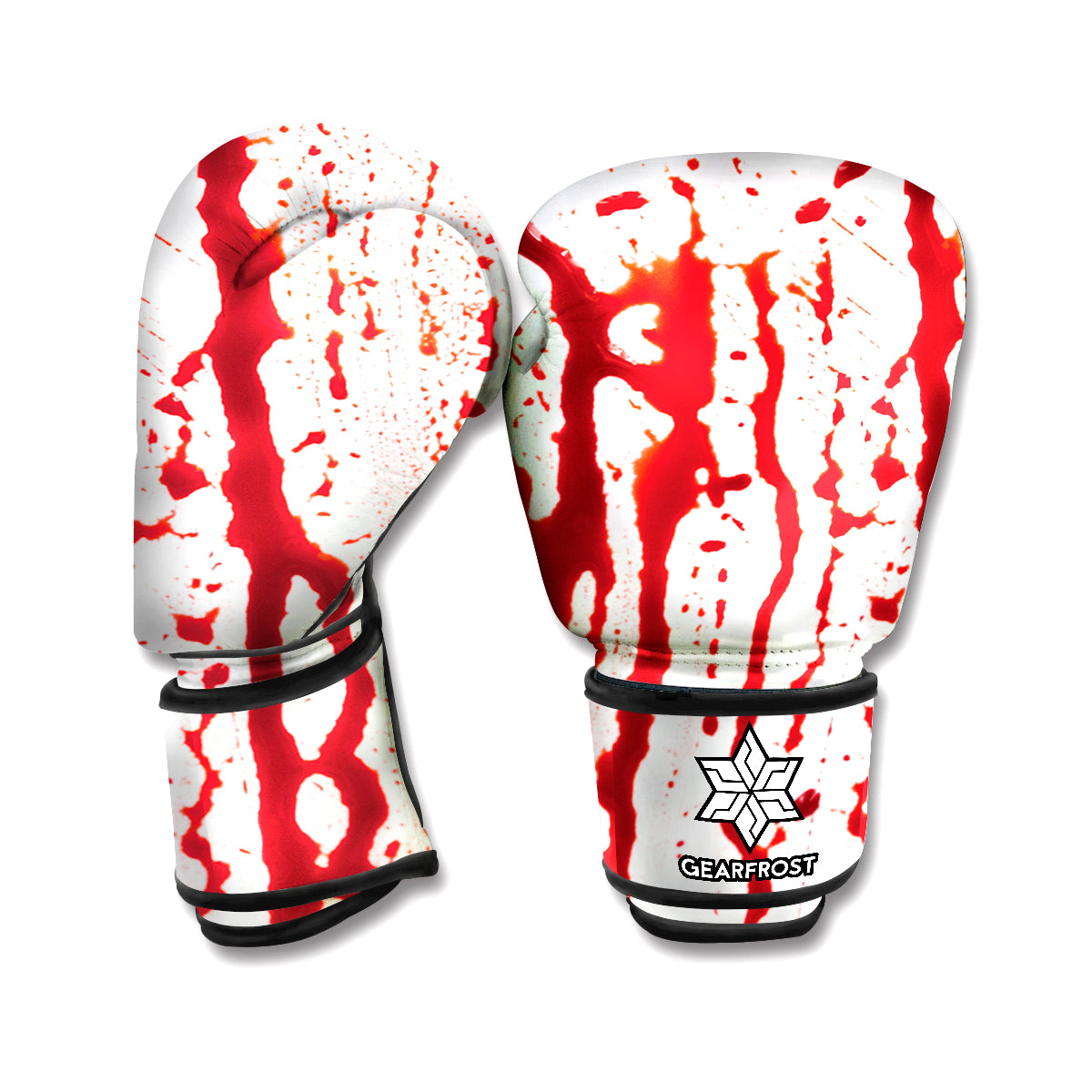 Dripping Blood Print Boxing Gloves