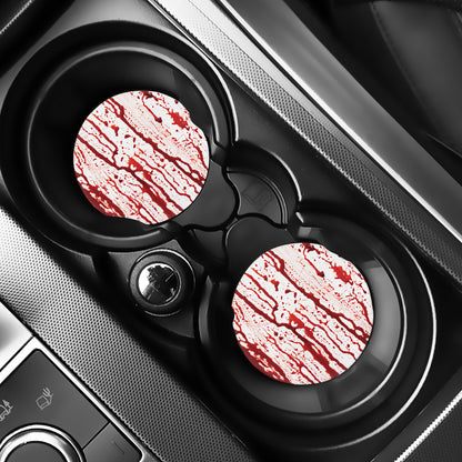 Dripping Blood Print Car Coasters