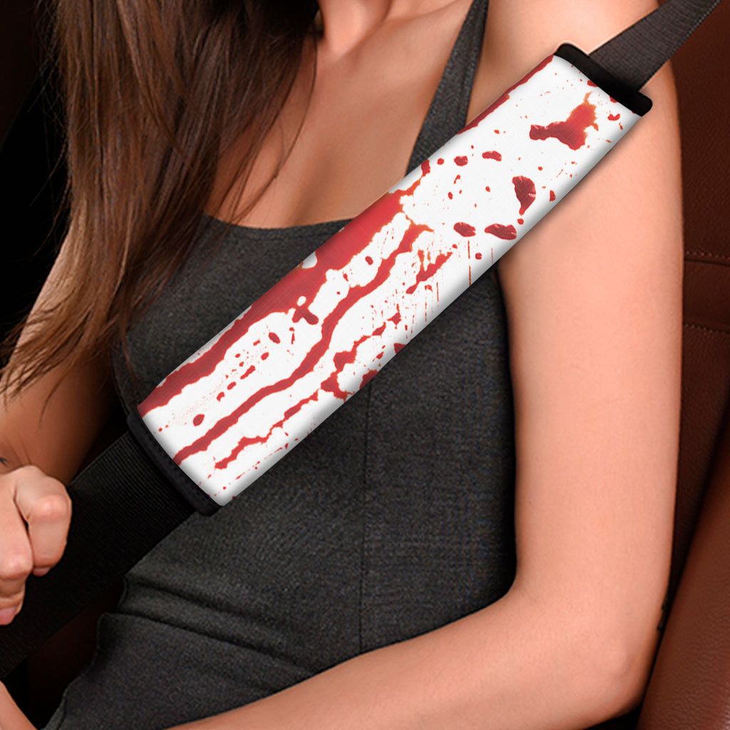 Dripping Blood Print Car Seat Belt Covers