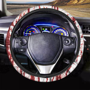 Dripping Blood Print Car Steering Wheel Cover