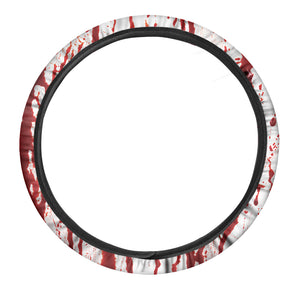 Dripping Blood Print Car Steering Wheel Cover