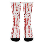 Dripping Blood Print Crew Socks